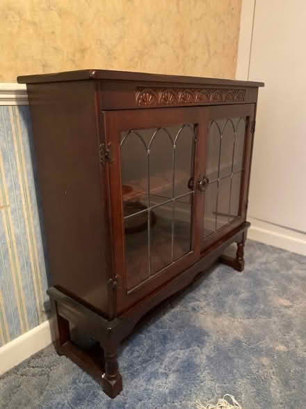 Photo of free Wooden display cabinet (Upper Parkstone BH12) #3