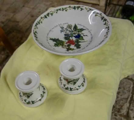 Photo of free Christmas candlesticks and bowl (Malvern Link WR14) #1