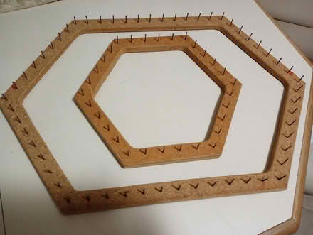 Photo of free Hexagon Weaving loom frames (Suffern - Jersey Ave) #1