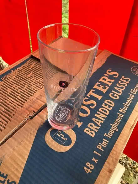 Photo of free Box of 48 Foster’s Pint Glasses (West Horsley) #1