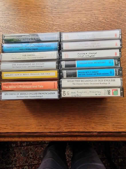 Photo of free Chaucer readings on tape (S6 Loxley) #1
