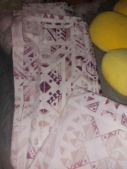 Photo of free Purple and white shower curtain (Jamaica new york) #1