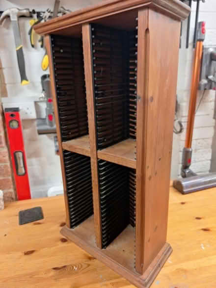 Photo of free Waxed pine cd rack (Oakley HP18) #1