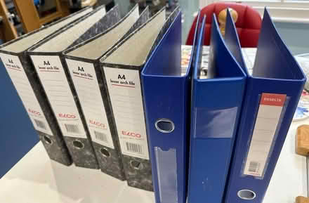 Photo of free Folders - lever arch & D ring (Bushey Village WD23) #1