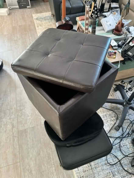 Photo of free Pleather Storage table (Mount Laurel) #2