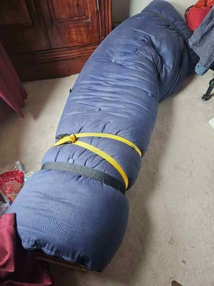 Photo of free Blue double futon mattress (Heaton Chapel SK4) #1