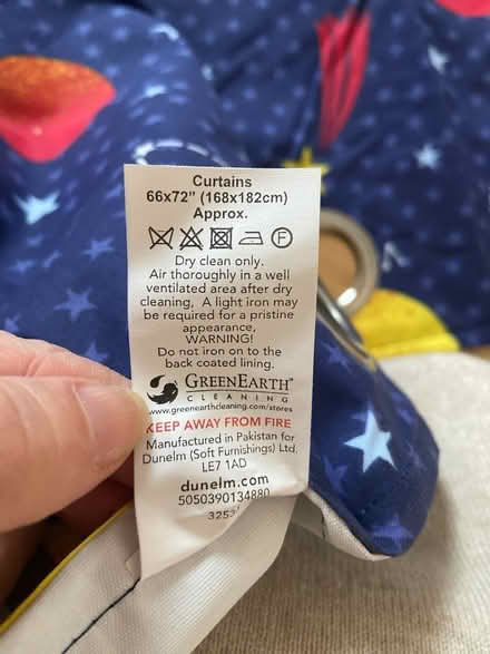 Photo of free Kids space themed curtains (N6 East Finchley/ Highgate) #2