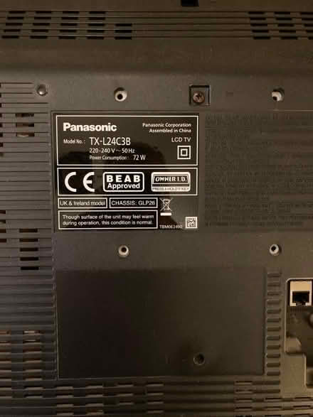 Photo of free Panasonic 24" LCD TV (Oxford OX2) #2