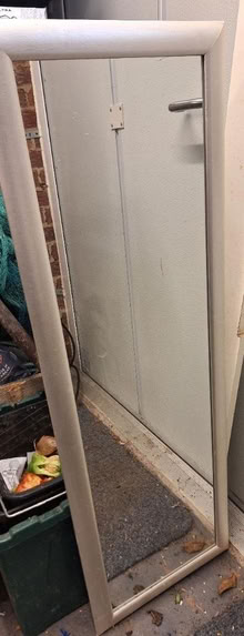 Photo of free Tall mirror, silver wood frame (Oakley HP18) #3