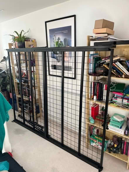 Photo of free King size black metal bed frame (SE17) #1