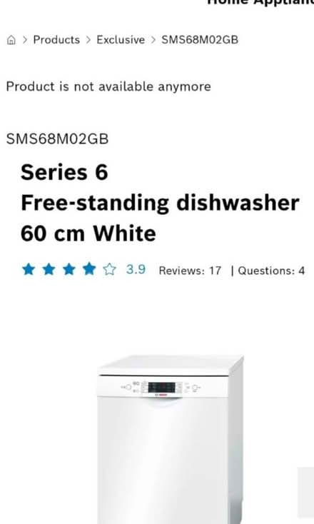 Photo of free Bosch dishwasher (Wellingborough Northampton) #1