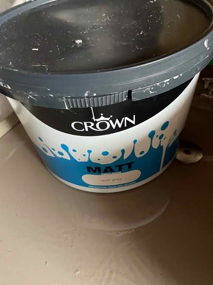 Photo of free Crown soft grey paint half full (SL2 slough) #1
