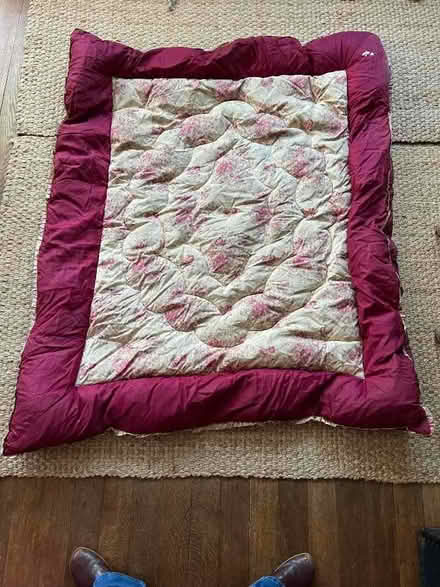 Photo of free Old eiderdown - 30s/40s? (Charmouth DT6) #2