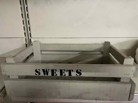 Photo of free Wooden crate light grey (Clee hill) #1