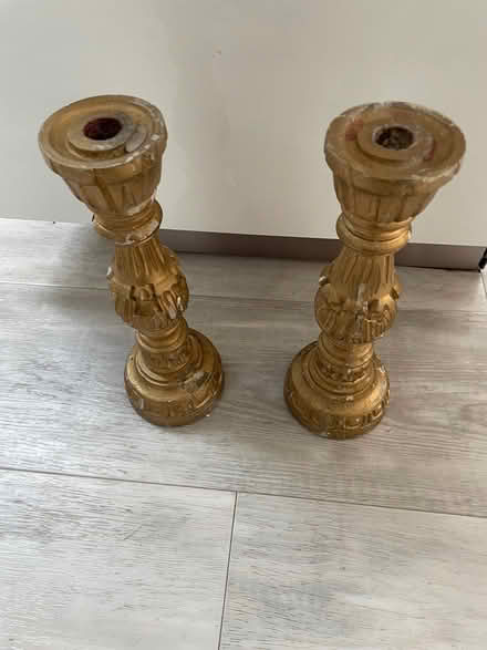 Photo of free Wooden candlesticks (Stanmore, HA7) #1