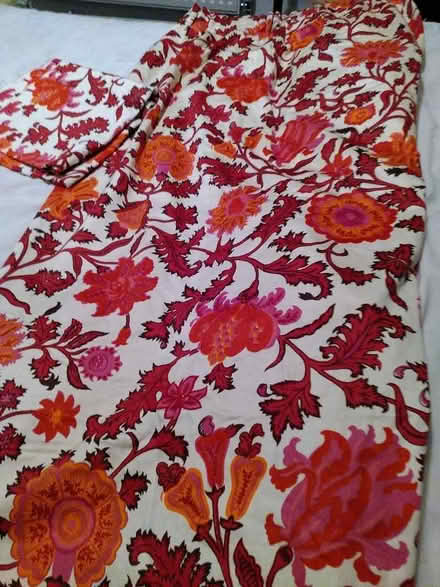 Photo of free Red and white lined curtain (Epping CM16) #2
