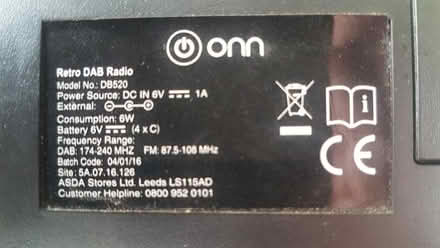 Photo of free Retro DAB Radio UNTESTED don't know if working (Higham Hill E17) #4