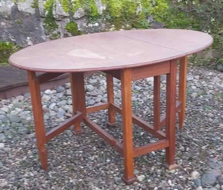 Photo of free Oak drop-leaf dining table (Falkland KY15) #2