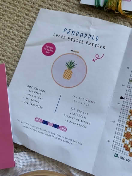 Photo of free Pineapple cross stitch set (CR0) #2
