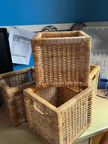 Photo of free Wicker storage baskets (Goodmayes IG3) #1