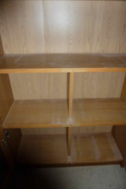 Photo of free Two IKEA Billy glass-fronted oak veneer bookcases (Mudeford BH23) #4