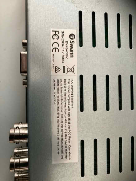 Photo of free Swan security recorder - no drive (Widcombe) #3