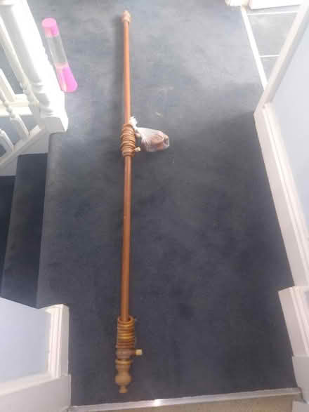 Photo of free Wooden curtain pole with fittings (DE56 Heage, Belper) #1