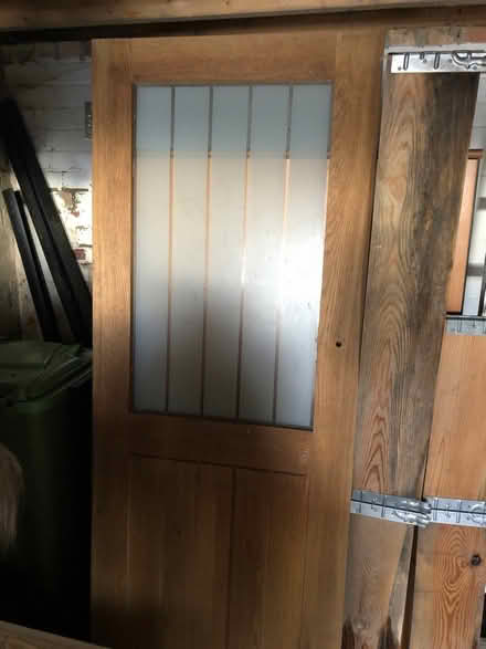 Photo of free Oak door with glass (TN35 clive vale) #1