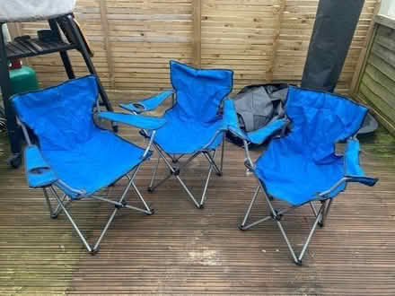 Photo of free Camping chairs x3 (E11) #1