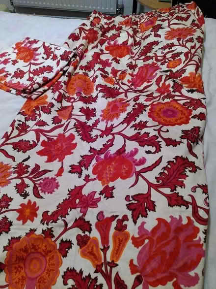 Photo of free Red and white lined curtain (Epping CM16) #1