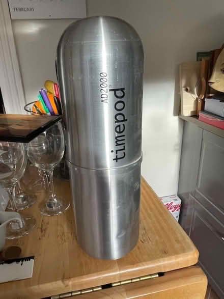Photo of free 2 x Silver Timepod Time Capsule (GU14) #1