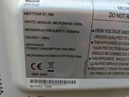 Photo of free Microwave oven (HA4, Ruislip) #4