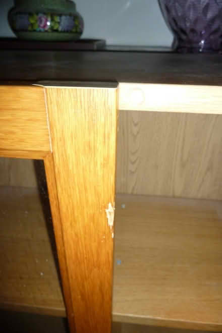Photo of free Two IKEA Billy glass-fronted oak veneer bookcases (Mudeford BH23) #3