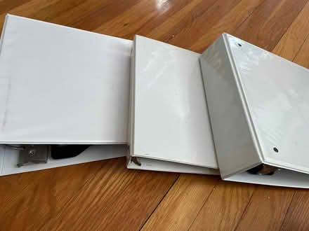 Photo of free 3 ring binders & plastic sleeves (Arlington heights) #1