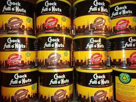 Photo of free Empty steel coffee cans - 21 pieces (Jackson Heights, Queens) #1