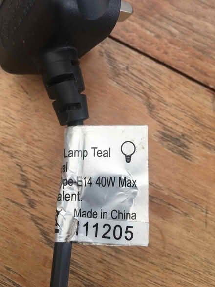 Photo of free Lamp (L22 Waterloo) #3