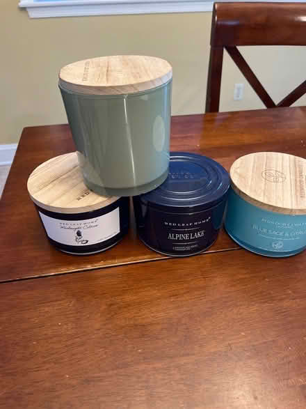 Photo of free Cleaned candle jars (East Bradford) #1