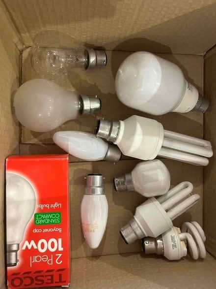 Photo of free Light bulbs -bayonet fitting (Hellingly BN27) #1