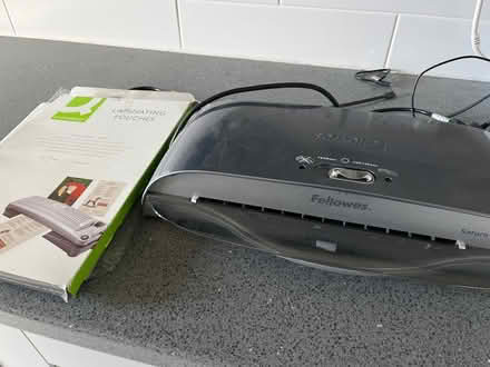 Photo of free Laminator and approx 75 pouches (Melbourn) #1
