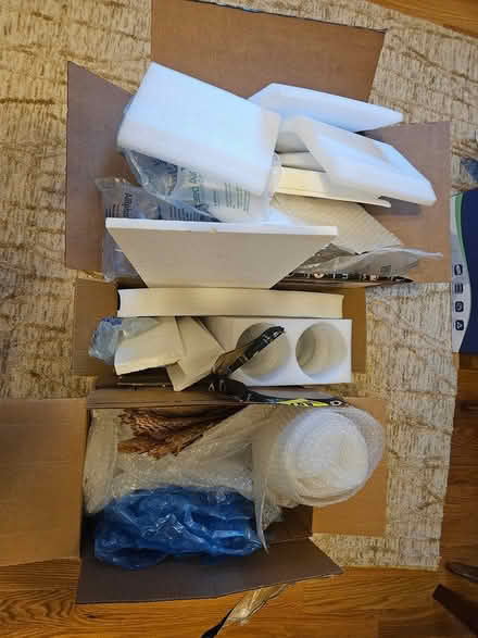 Photo of free 3 boxes full of Packing material (Highlands, NJ) #1