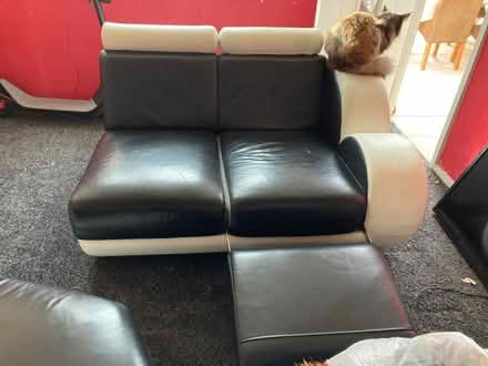 Photo of free Black and white funky settee (Queens Park BH8) #1