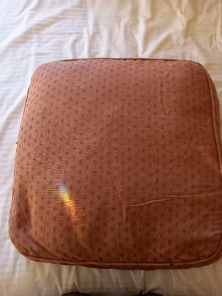 Photo of free 2 big feather filled seating cushions (Bessels Green TN13) #3