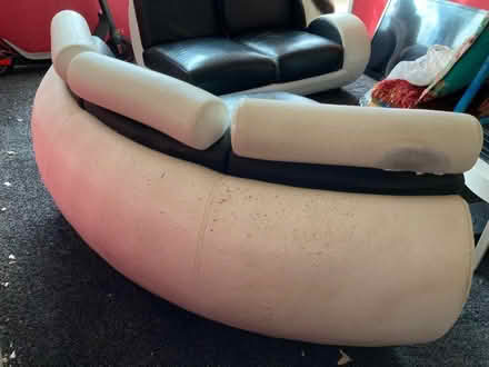 Photo of free Black and white funky settee (Queens Park BH8) #3