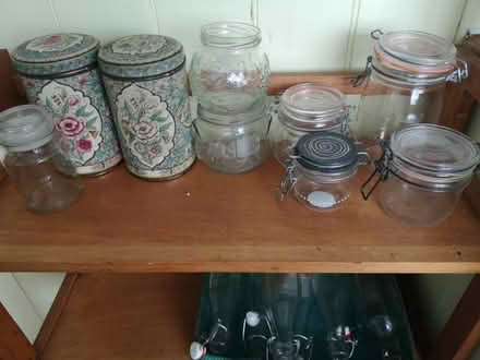 Photo of free Glass storage jars & bottles, tins (Kemptown BN2) #2