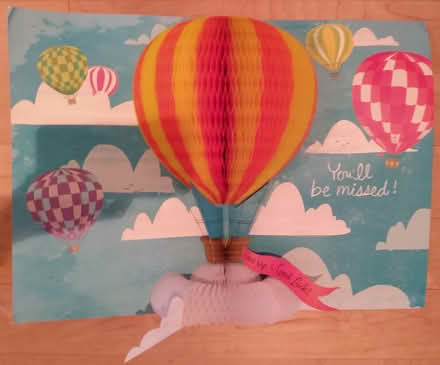 Photo of free Oversized Going Away Pop Open Card (Chestnut Hill, Newton) #1