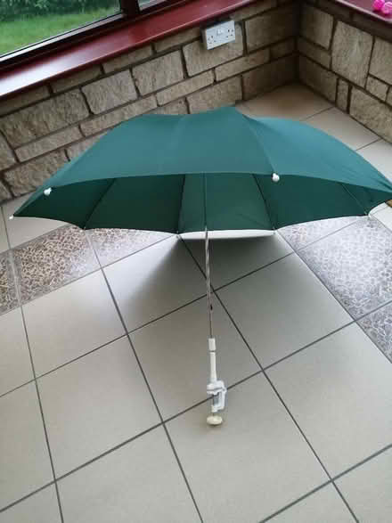 Photo of free Unused green umbrella with seat clamp (Stroud GL5) #1