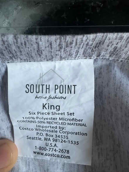 Photo of free King Microfiber 6-piece sheet set (Saratoga) #1