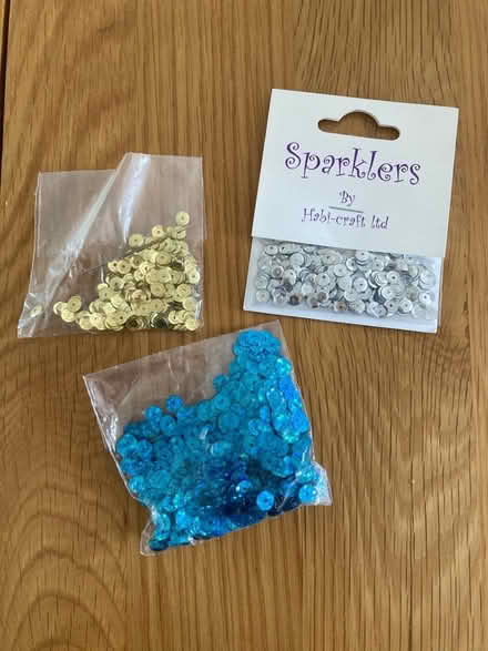 Photo of free 3 small packs of sequins (BN12) #1