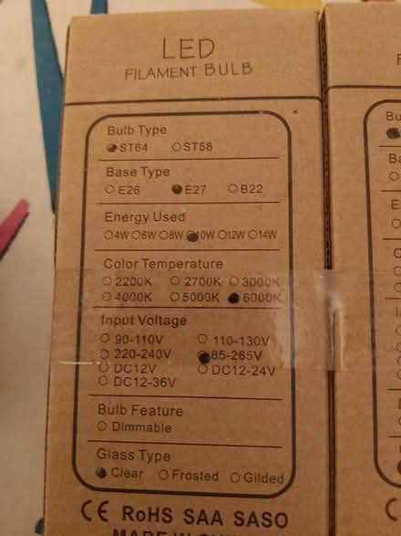 Photo of free LED filament bulb.. screw fitting (Horsell) #2