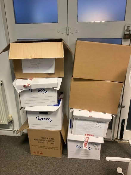 Photo of free 8 cardboard boxes - removals, packing etc. (West Green N15) #1